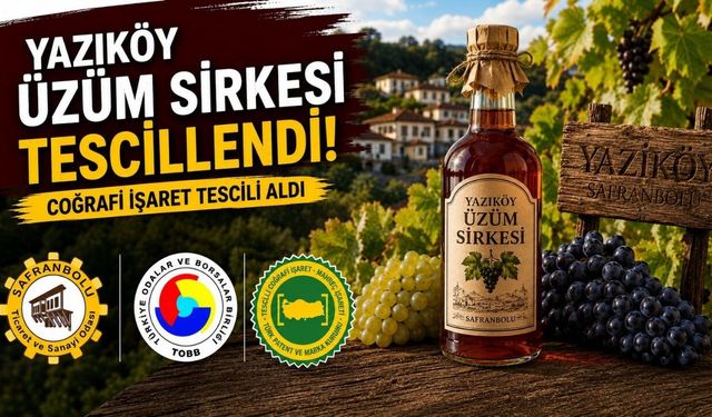 Yazıköy Üzüm Sirkesi coğrafi işaret tescili aldı