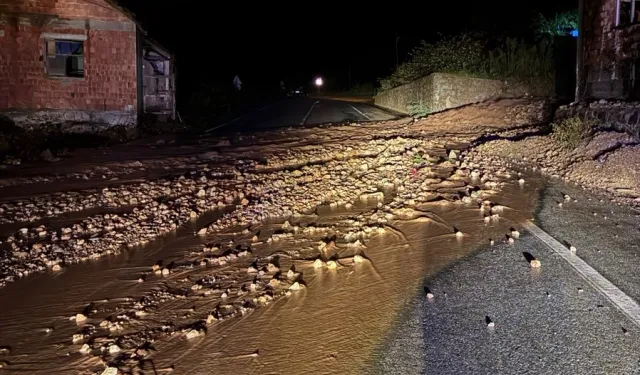 Trabzon''da aşırı yağış heyelana neden oldu