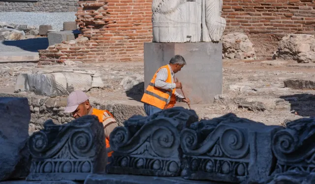 Pergamon''un Kızıl Avlu''su restorasyonun ardından ziyarete açılacak