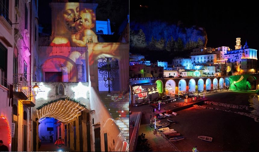 İtalya'da ışıkların dansı: Noel hazırlıkları başladı