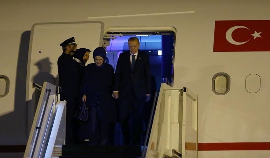 Cumhurbaşkanı Erdoğan, yurda döndü