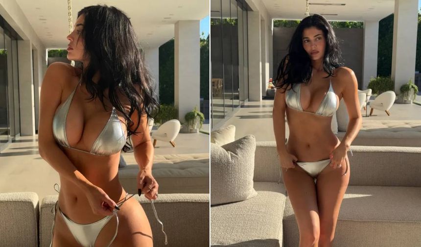 36,5 milyon dolarlık evinin bahçesinde keyif yaptı!