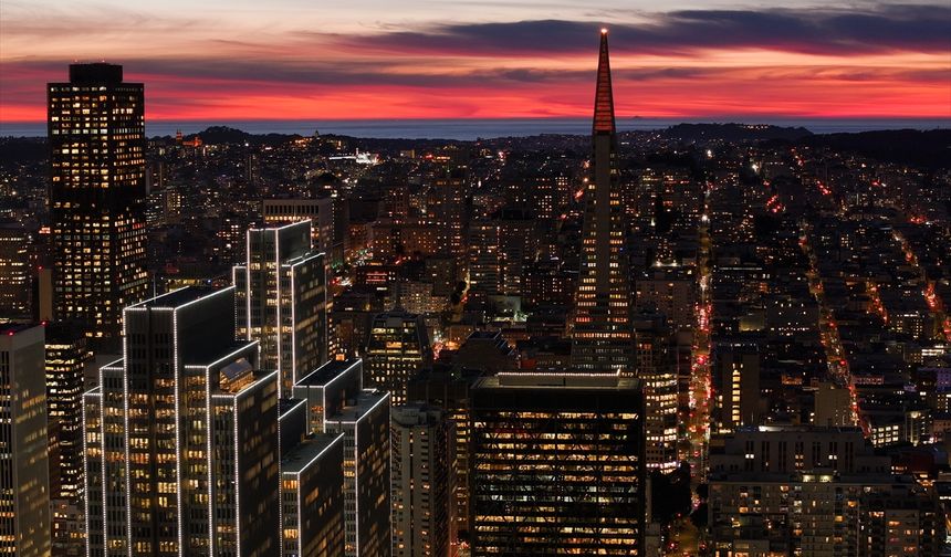 San Francisco'da gün batımı