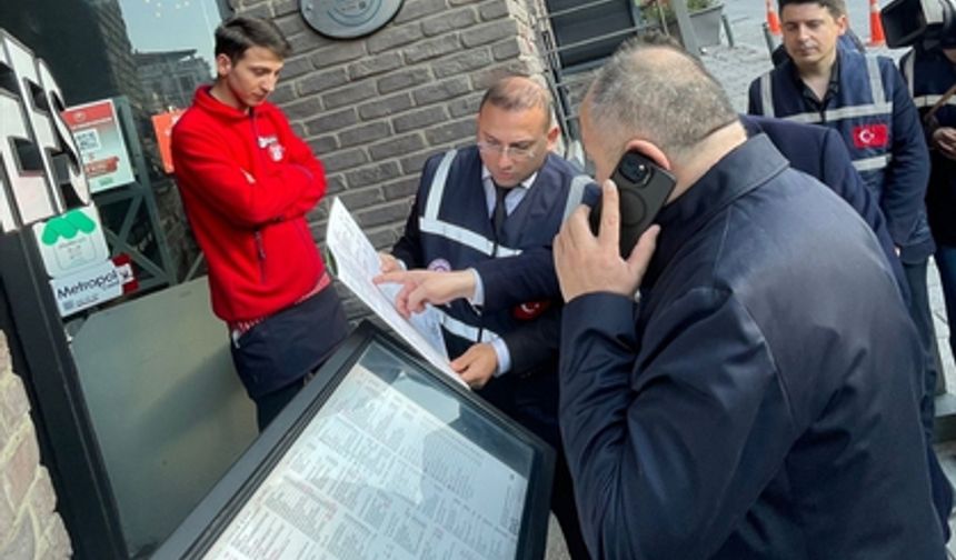 Restoran ve kafelere sıkı denetim: 57 milyon lirayı aşan ceza