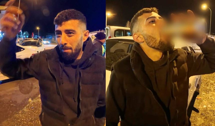 Alkollü araç kullanırken yakalandı, ehliyetine el konulunca araç başında içmeyi sürdürdü
