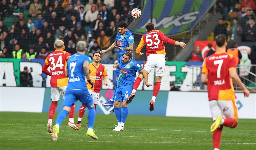 Galatasaray Rize deplasmanından şen döndü: 0-3