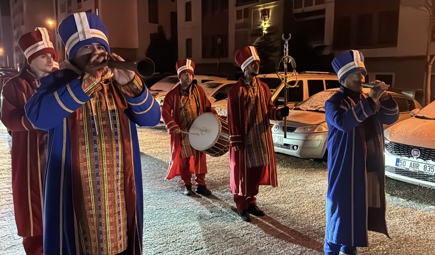 Nevşehir'de sahura mehterli uyanış