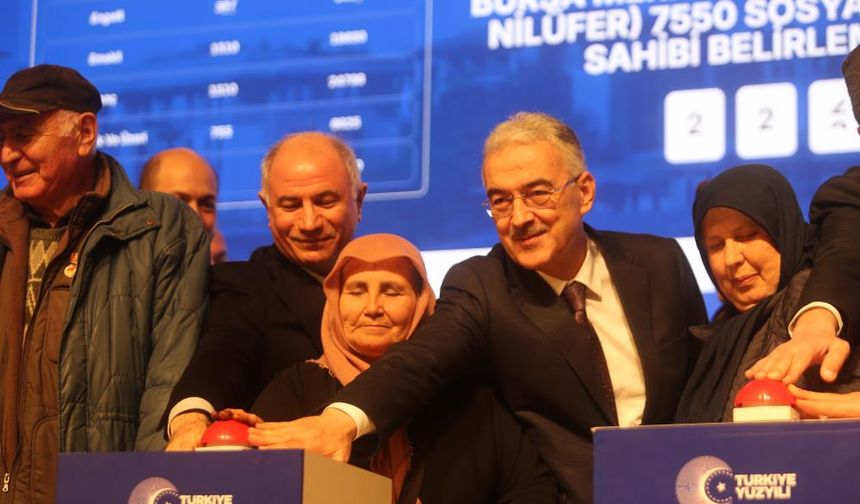 Bursa’da 17 bin 225 TOKİ konutunun hak sahipleri belirlendi