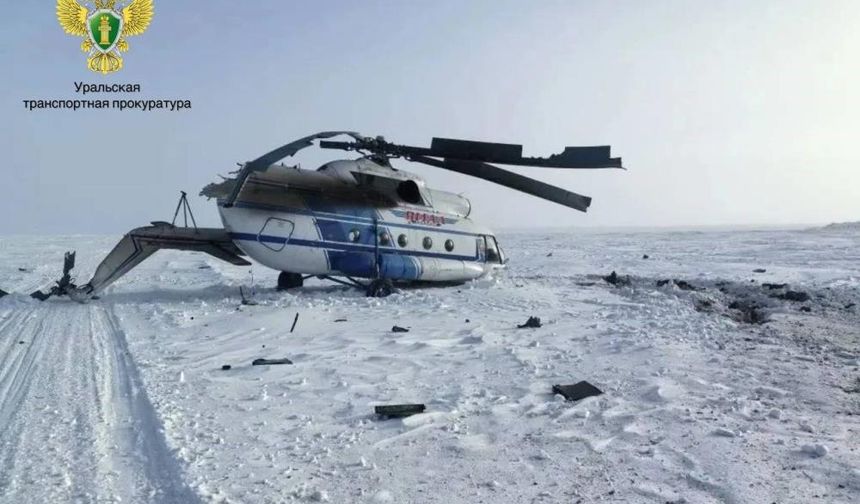 Rusya'da Mi-8 helikopteri sert iniş yaptı