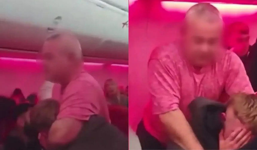 Binlerce metre yükseklikte uçak ringe döndü!