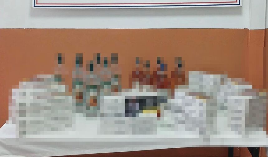 Şavşat’ta kaçak sigara ve içki ele geçirildi