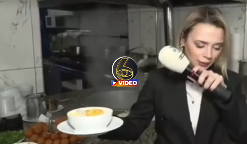 İşte Kanal D muhabirinin zor anları! Sakatat... | VİDEO