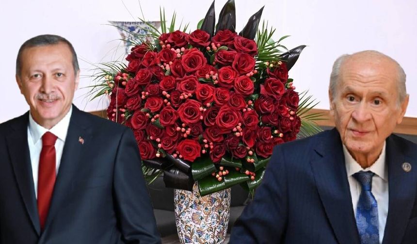 Bahçeli'den Erdoğan'a doğum günü hediyesi 72 adet gül