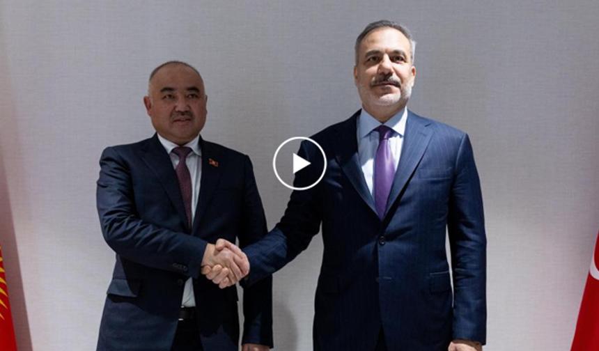 Bakan Fidan, Kırgızistan Meclis Başkanı Turgunbek Uulu ile görüştü! | VİDEO