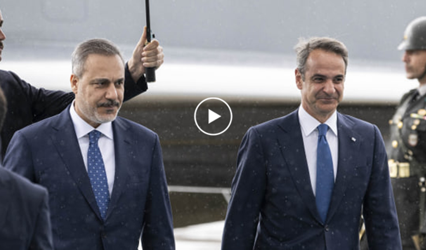 Yunanistan Başbakanı Miçotakis Ankara'da! | VİDEO