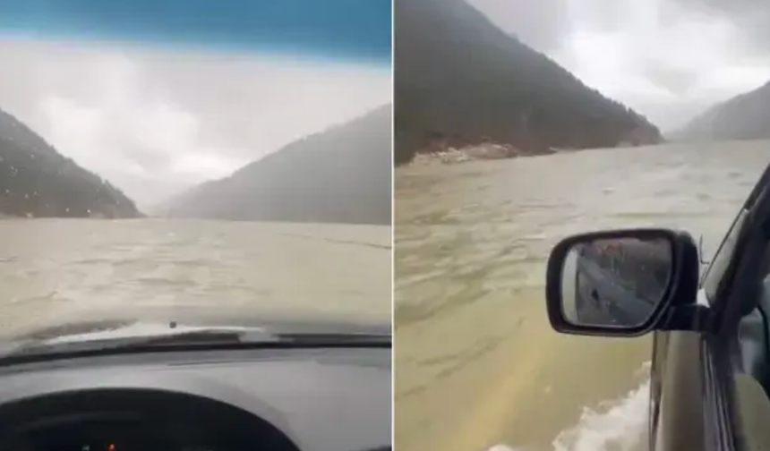 Antalya kabusu yaşıyor! 2 ili birbirine bağlayan kara yolu göle döndü