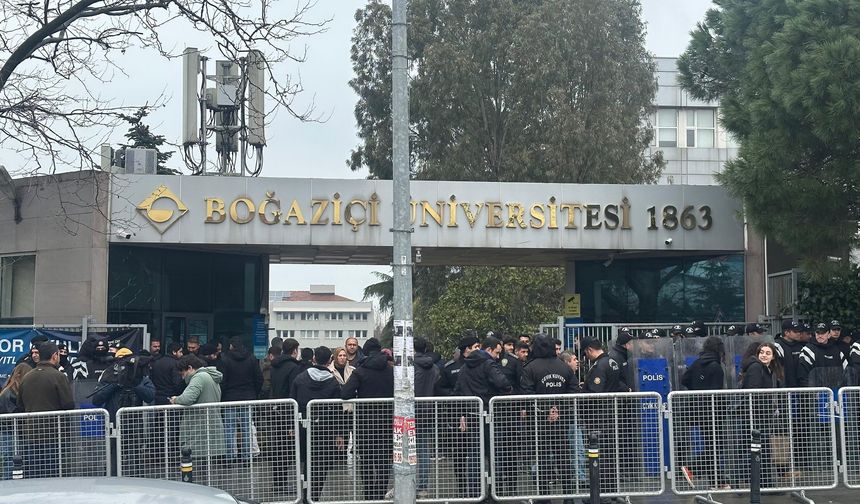 Cumhurbaşkanı Erdoğan'ın gelişi öncesinde Boğaziçi Üniversitesi’nde hareketlilik!