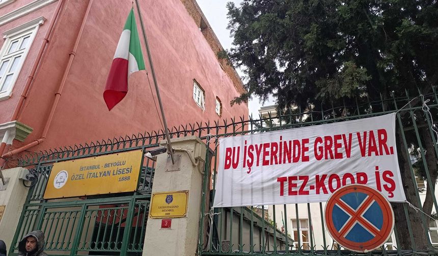 İtalyan Lisesi'nde maaş uçurumu: Türk öğretmenler greve gitti