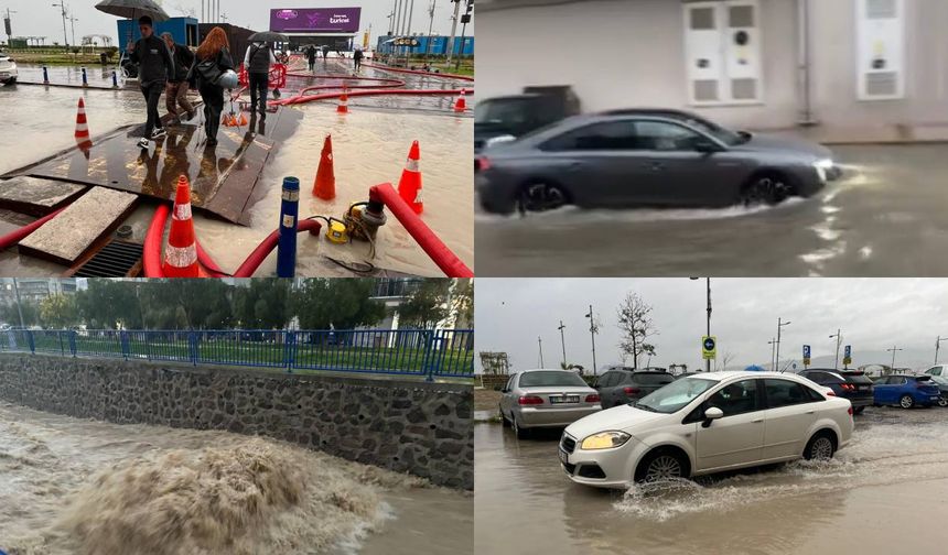 İzmir şaşırtmadı! Yağmur sonrası Venedik'i aratmayan manzaralar