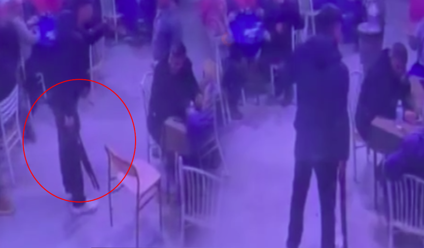 Ankara'da korku dolu anlar! Pompalı tüfekle kahvehaneyi bastı