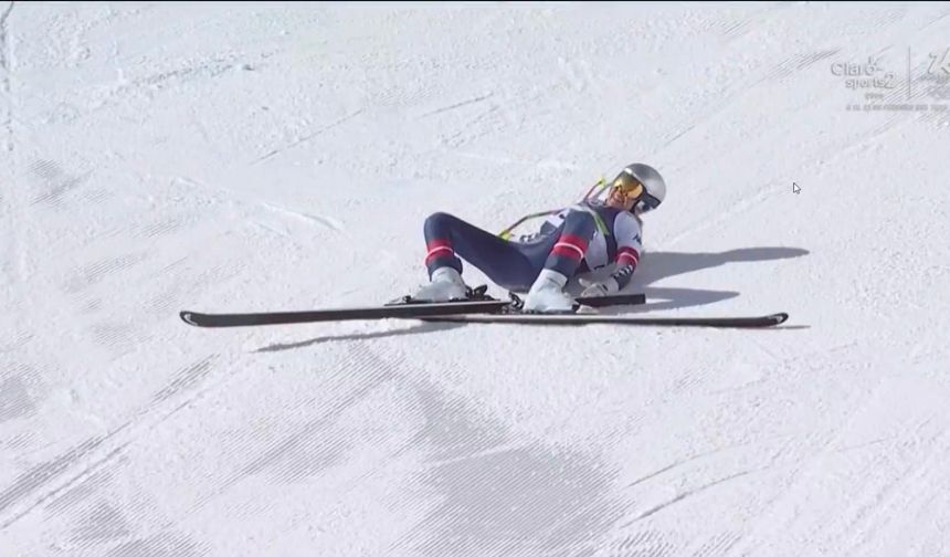 Lindsey Vonn Kış Olimpiyatları kayak yarışı sırasında kaza geçirdi, helikopterle hastaneye kaldırıldı