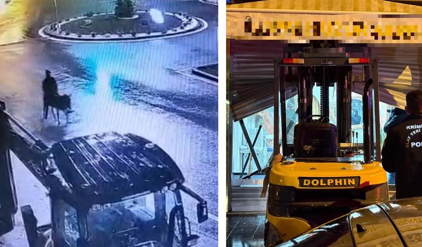 Kuyumcuyu forkliftle soyup eşekle kaçtı: Alkol almak istedim ama...