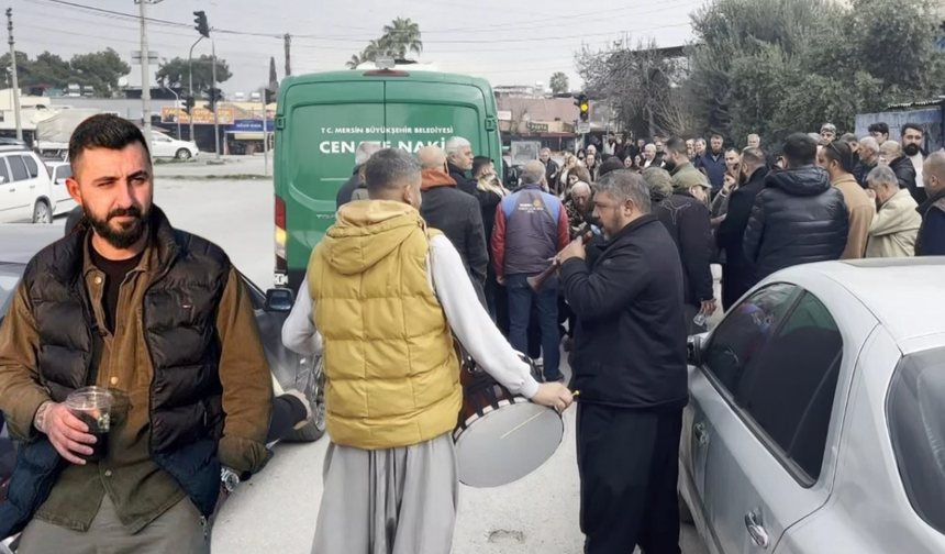 Tarsus'ta görenler gözlerine inanamadı: Cenaze konvoyunda davul zurna Sesi!