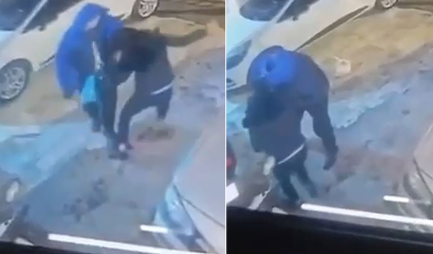 Cinayet anı kamerada! Yardım çığlıkları kahretti: Yandım