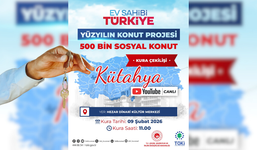 Kütahya TOKİ kurası bugün mü? TOKİ kura çekilişi ne zaman, saat kaçta? Para iadesi nasıl alınır?