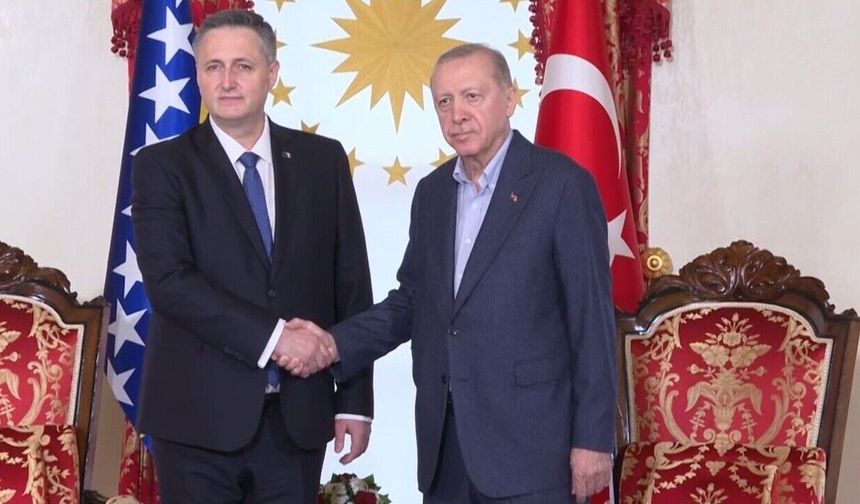 Cumhurbaşkanı Erdoğan, Bosna Hersek Devlet Başkanlığı Konseyi Başkanı Becirovic ile bir araya geldi