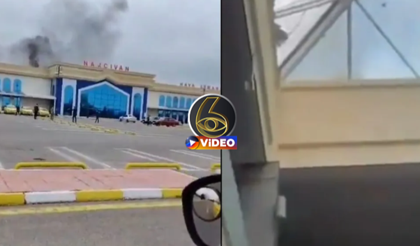 SON DAKİKA | İran İHA’sı Nahçıvan Havalimanını vurdu: 2 yaralı! İşte o anlar... I VİDEO
