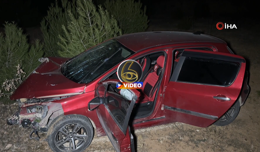 Uşak'ta iki otomobil çarpıştı: 2'si çocuk 5 yaralı I VİDEO