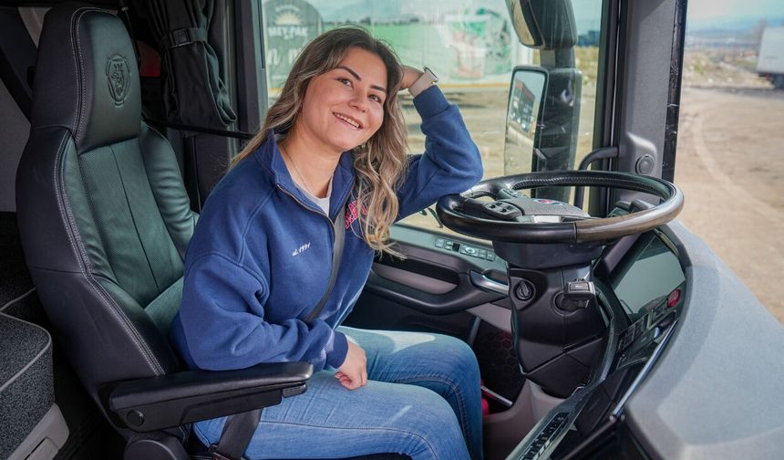 İş hayatını bıraktı, babasından izinden giderek tır şoförü oldu