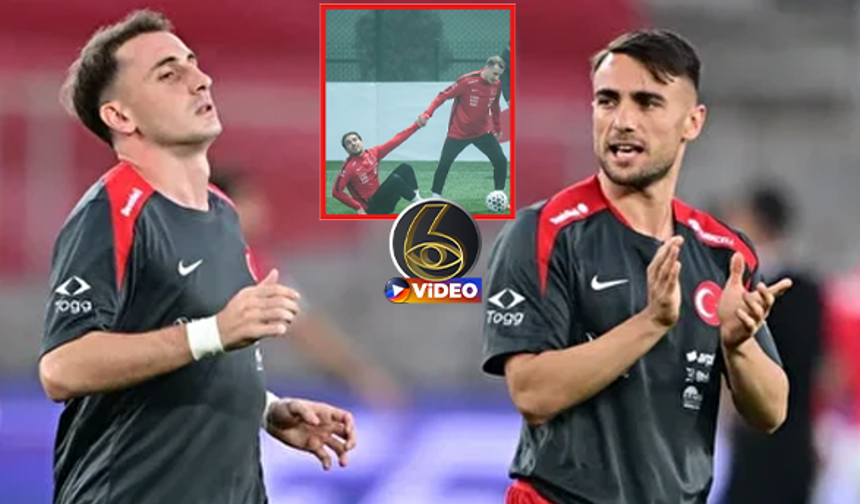 Milli Takım kampına damga vuran görüntü! Kerem ve Yunus... I VİDEO