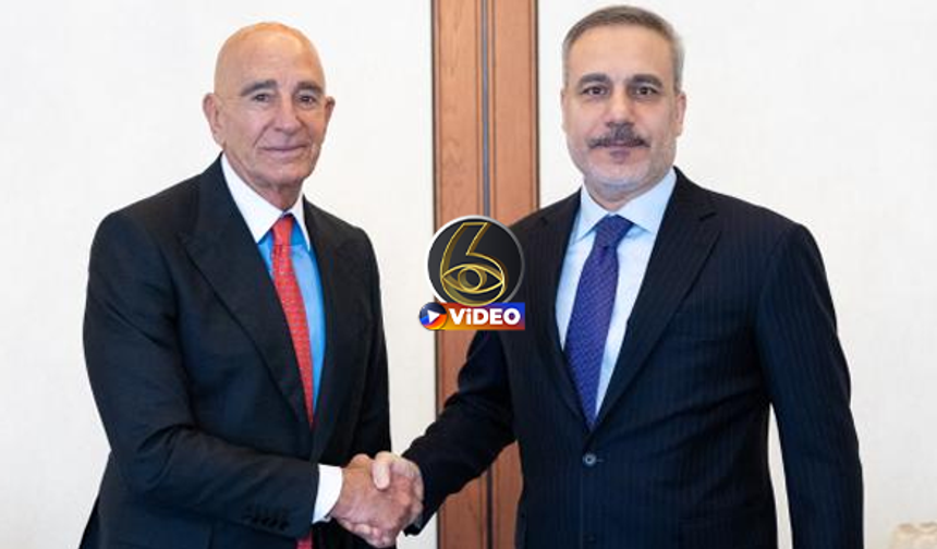 Dışişleri Bakanı Hakan Fidan, ABD'nin Ankara Büyükelçisi Barrack'ı kabul etti! | VİDEO