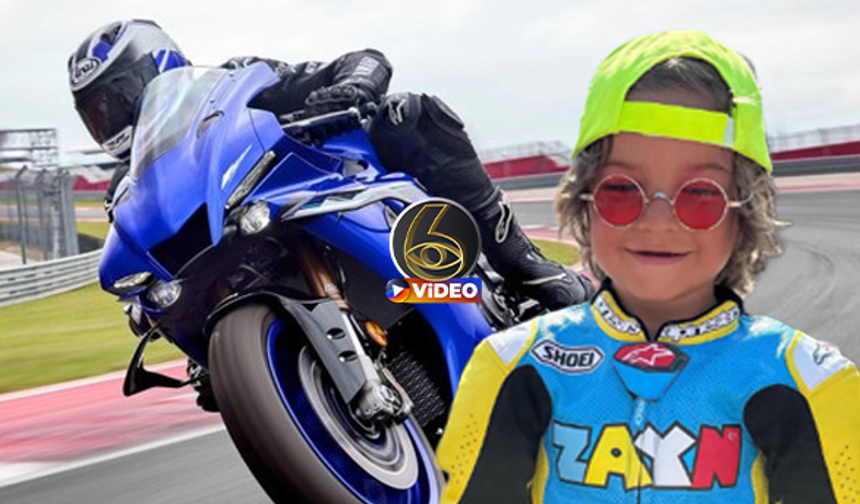 6 yaşındaki Zayn’dan şov! 1000 CC’lik motosiklet ile... I VİDEO