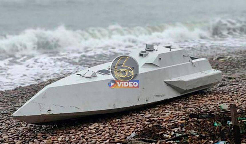 Ordu sahilinde hareketli dakikalar! Kıyıya insansız deniz aracı vurdu | VİDEO