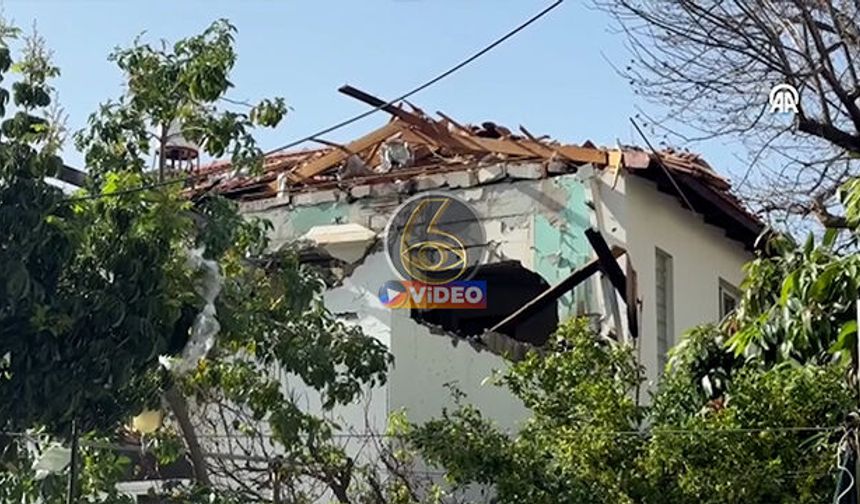 Füze misillemesi: Rehovot’ta evlerin çatısına şarapnel yağdı | VİDEO