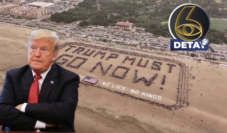 ABD’de 9 milyonluk dev ayaklanma: Binlerce kişi kumsala o mesajı yazdı!