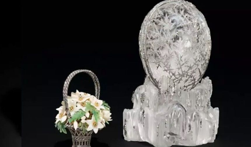 Üzerinde 4500 elmas var! 30 milyon dolarlık yumurta 3 dakikada satıldı