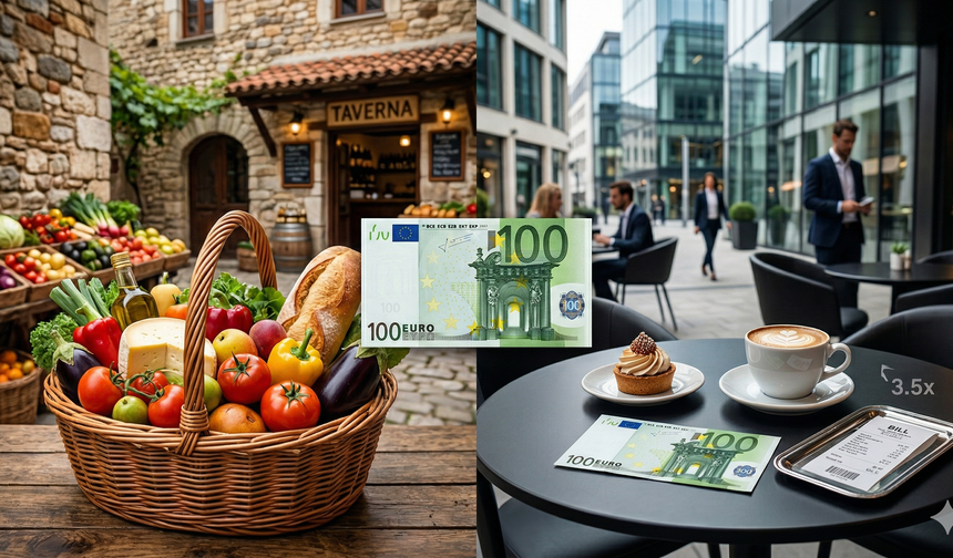 100 euro ile nerede kralsınız? Aynı para hangi ülkede 3,5 kat daha değerli?