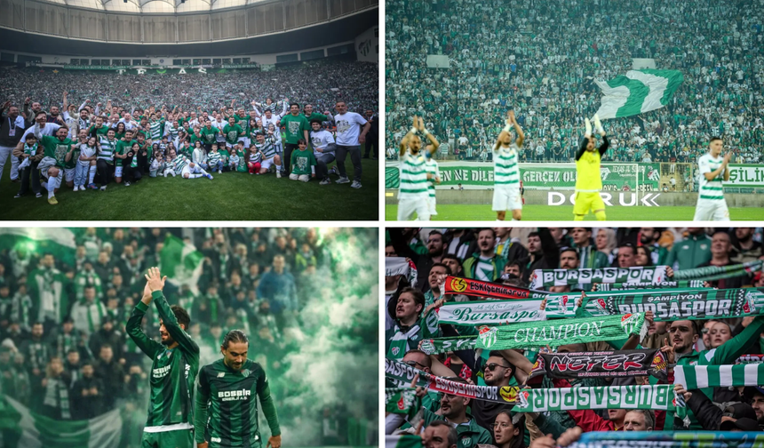 Bursaspor tarih yazdı: Tüm profesyonel liglerde şampiyonluk!