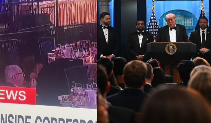 Beyaz Saray'a saldırı sırasında yemek yiyen adam! Sosyal medya onu konuşuyor