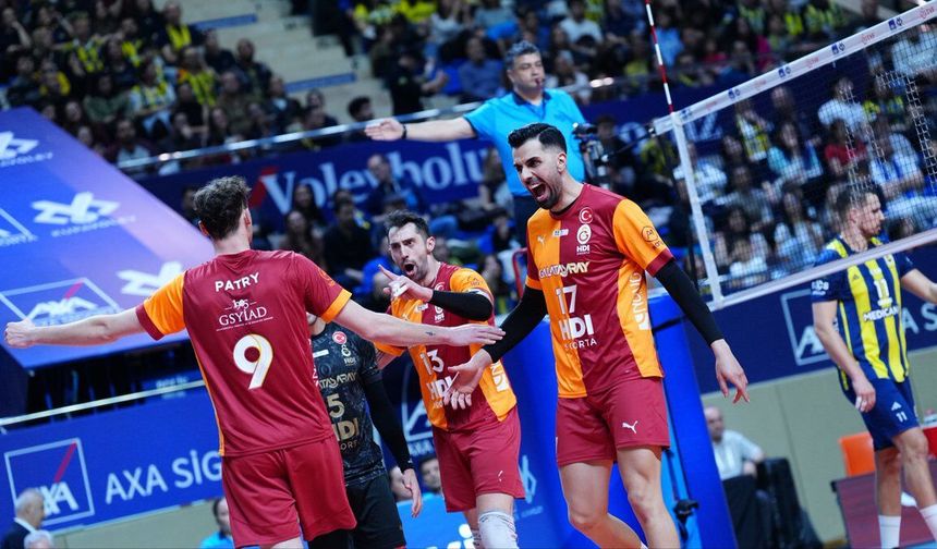 AXA Sigorta Erkekler Kupa Voley'de final bileti Galatasaray'ın oldu