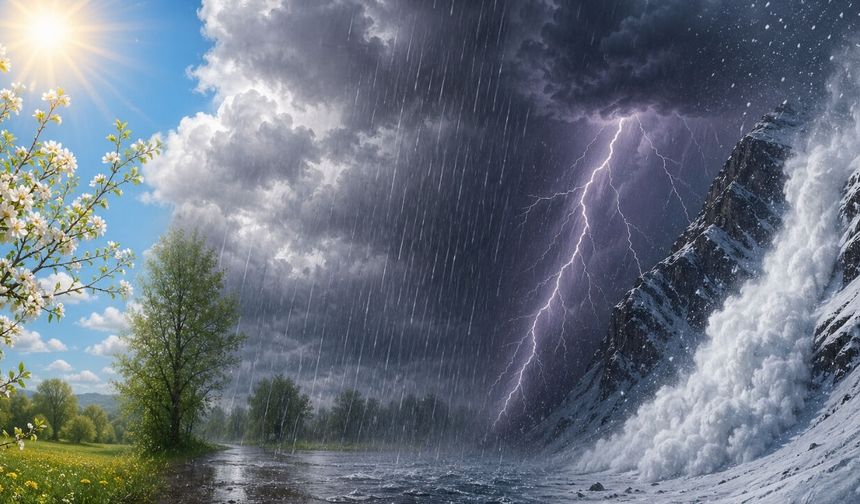 Güneşli günlere ara! Bahar havası yerini sağanak yağışa bırakıyor!