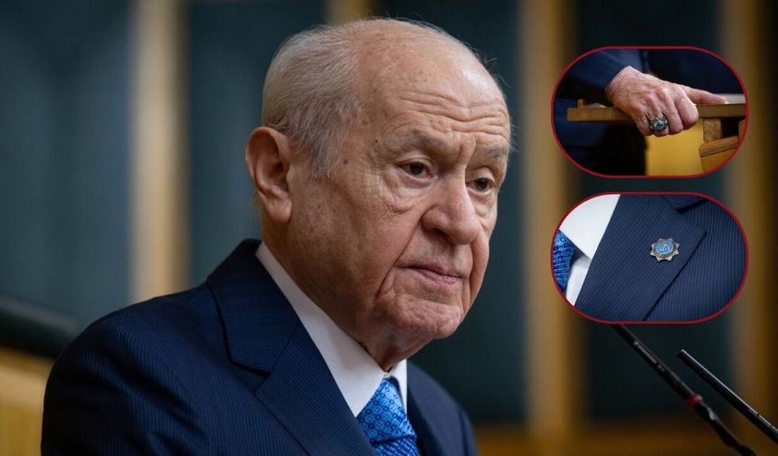 Yüzük ve rozetteki dikkat çeken detay: Türklük kaderdir!