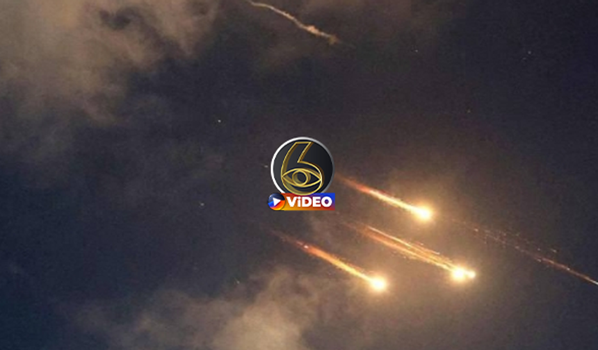 İran’dan İsrail'e misilleme! Füzeler geceyi aydınlattı | VİDEO