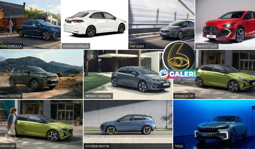 ÖTV'siz araçlar SIRALI TAM LİSTE