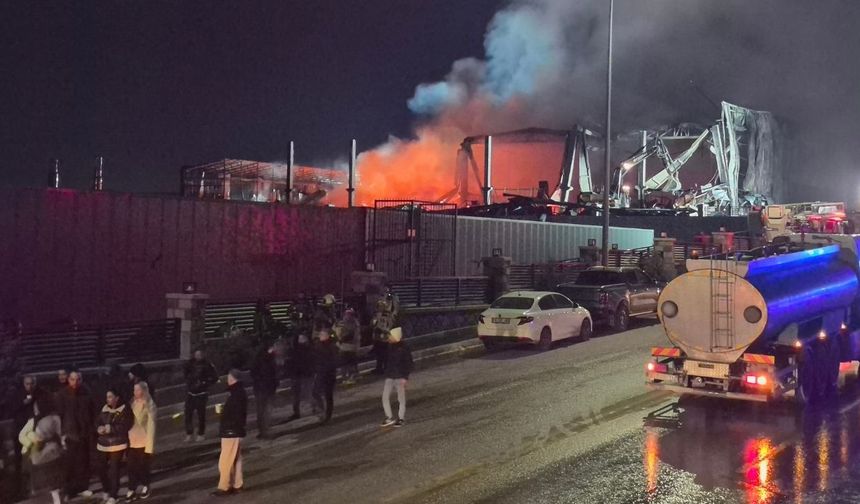 Ankara'da ilaç fabrikasında yangın: 35 kişi tahliye edildi