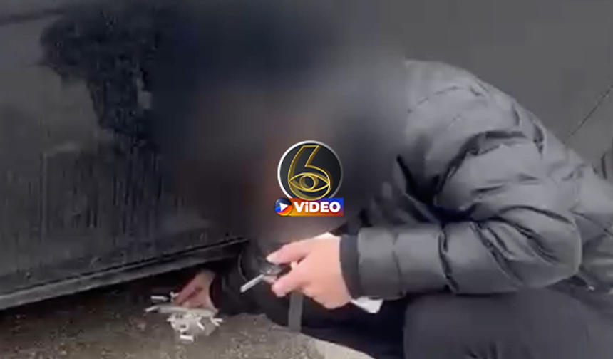 Bursa'da çevreyi kirleten sürücüye ilginç ceza! | VİDEO